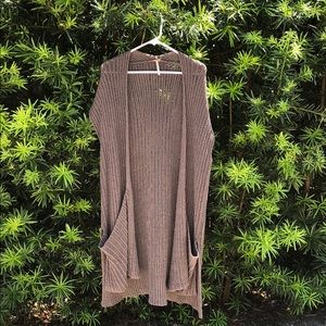 Free People Cropped Sleeve Cardigan